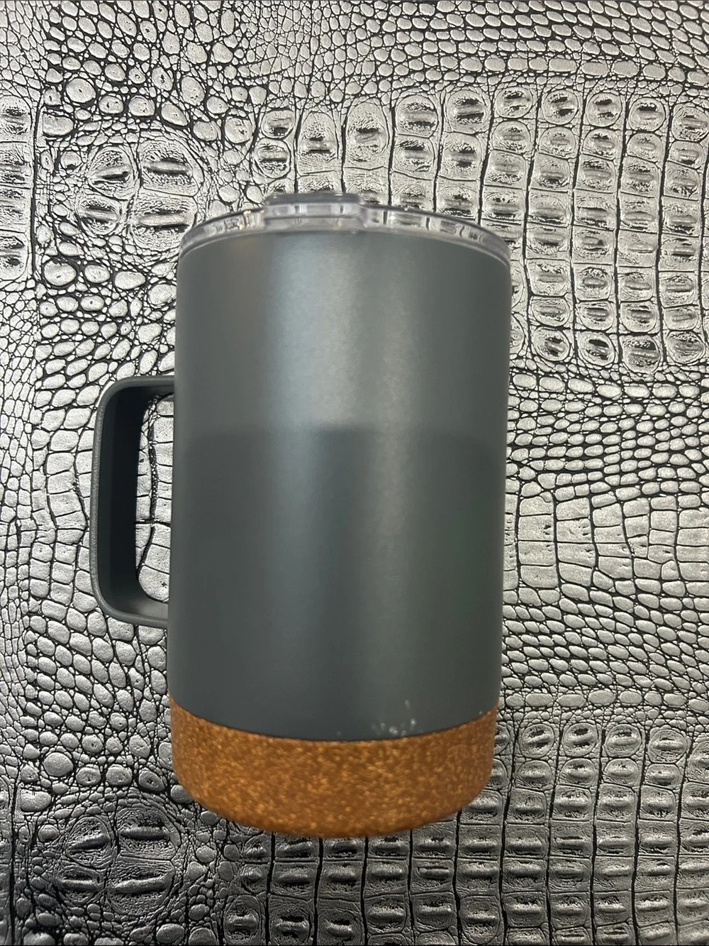 Gray Insulated Travel Mug with Cork Base - BRAND NEW